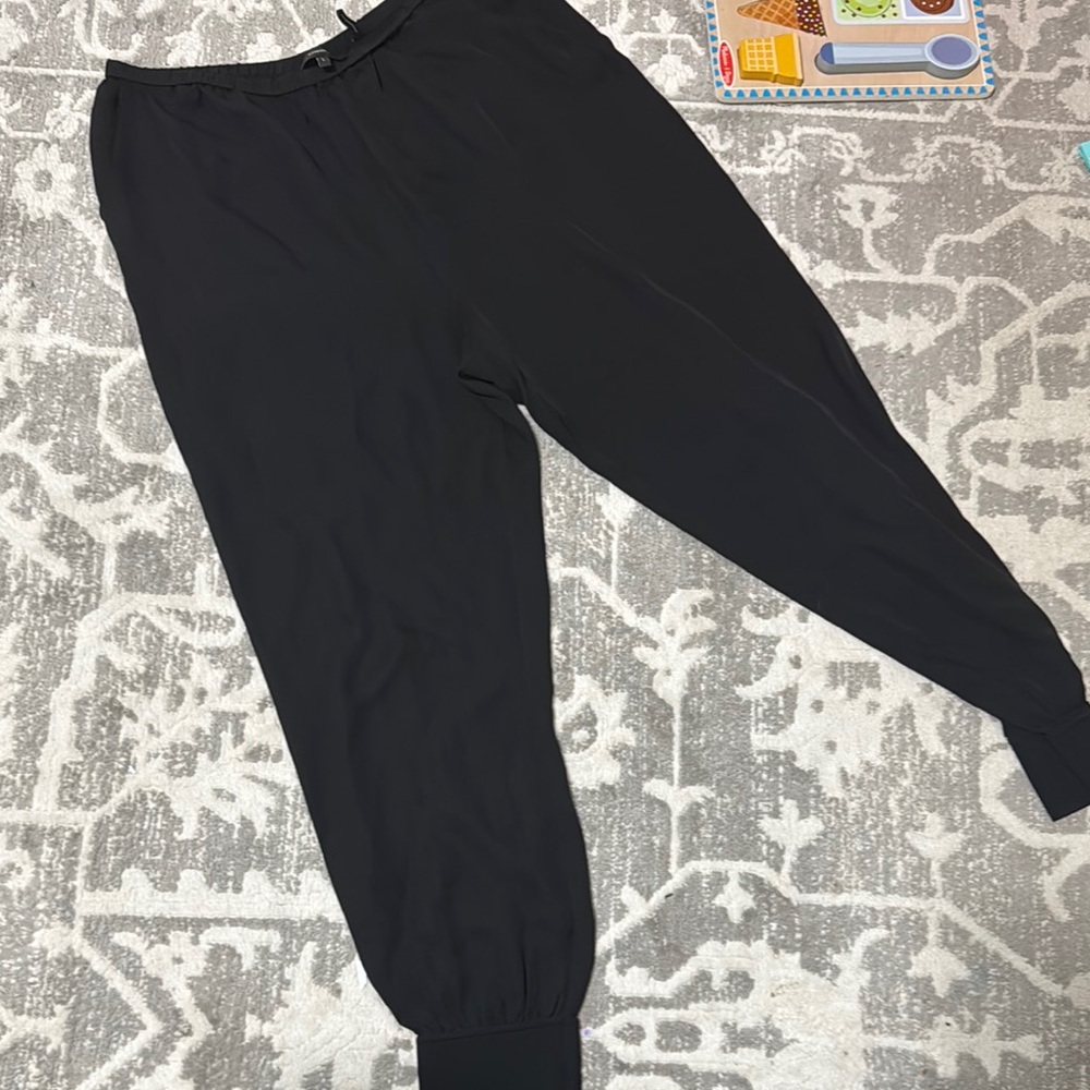 Theory Black Track Pants